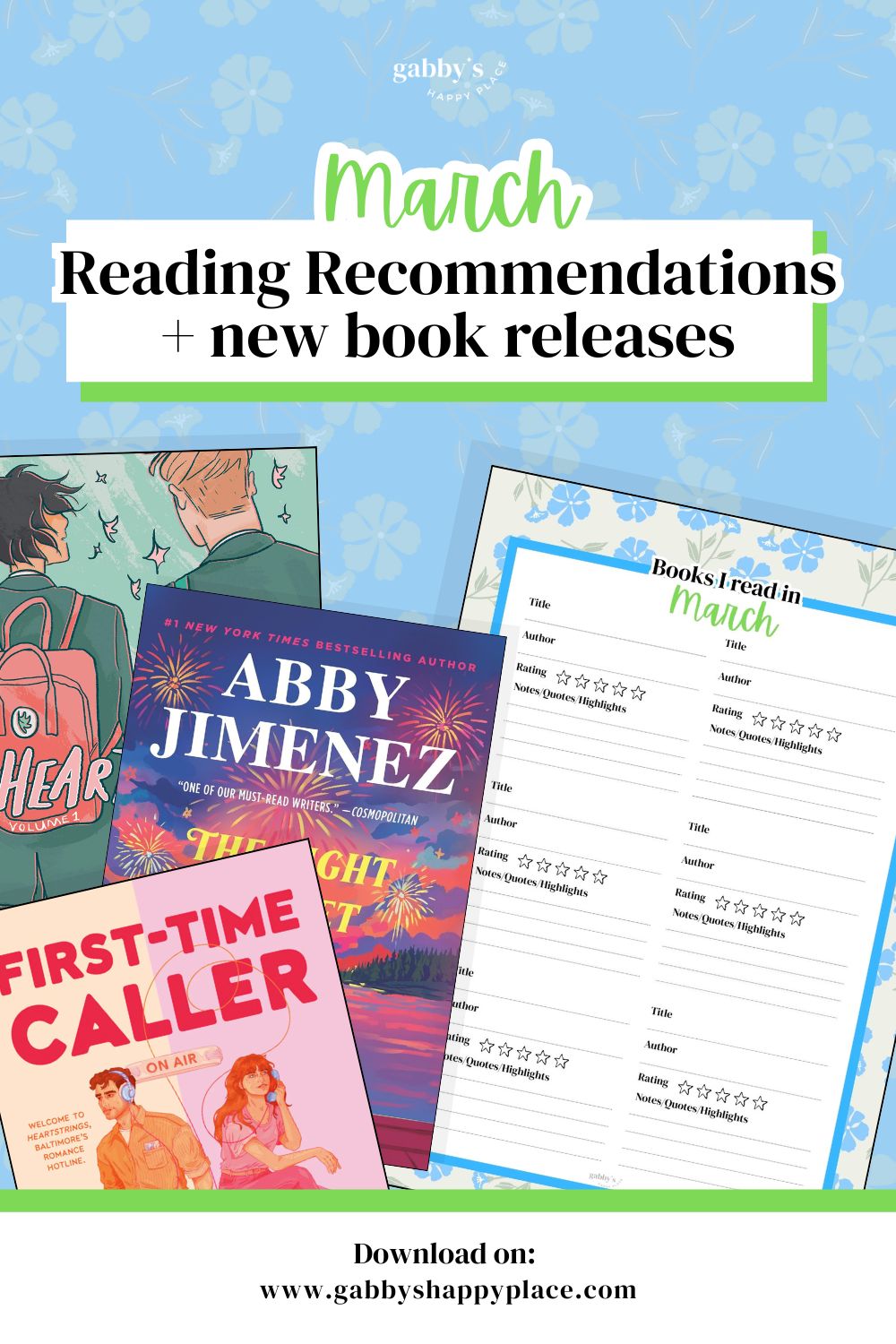 March Reading Recommendations + March 2026 Book Releases