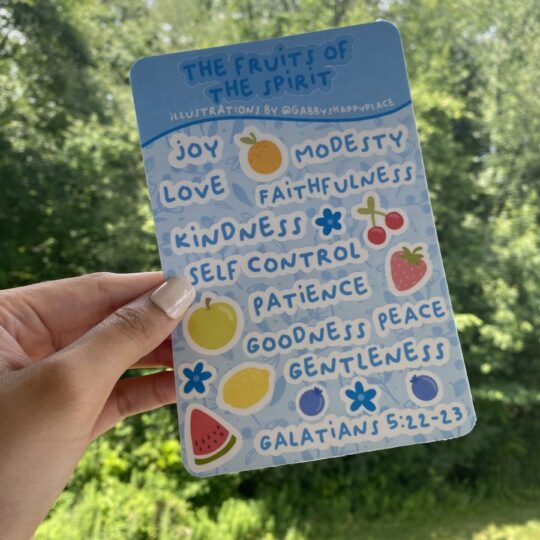 Fruits of the Spirit Sticker Sheet
