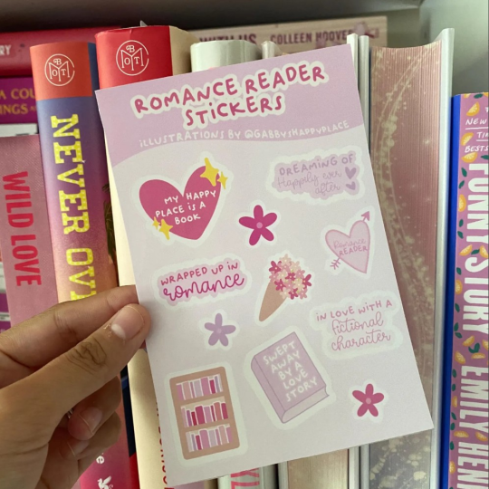Romance Reader Sticker Sheets
